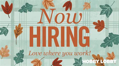 seasonal jobs hobby lobby